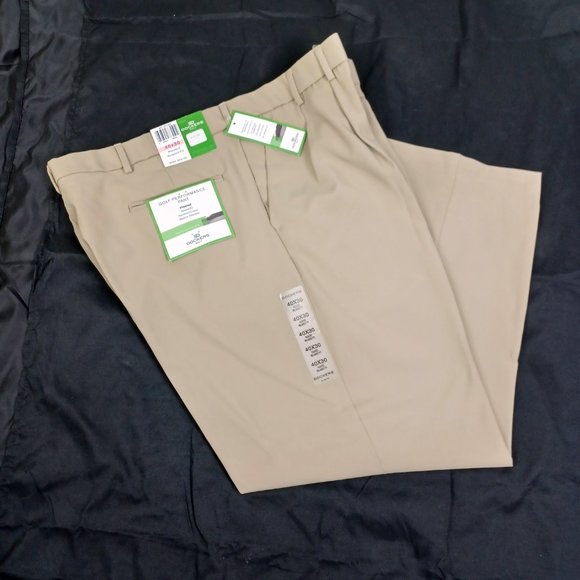 NWT Men's Dockers Tan Relaxed Stretch Fit Golf Pant Slacks Size 40x30 - Picture 1 of 8